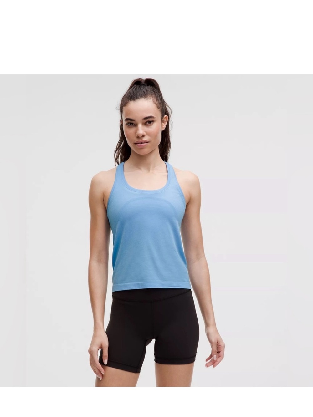 Lululemon Women’s Swiftly Tech Racerback Tank Hip Length Aero Blue- 12